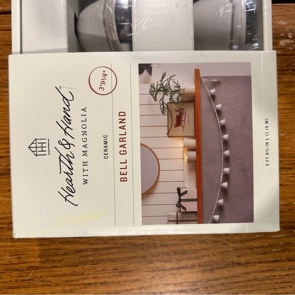 HEARTH AND HAND White Bell Garland NWT - Picture 2 of 2